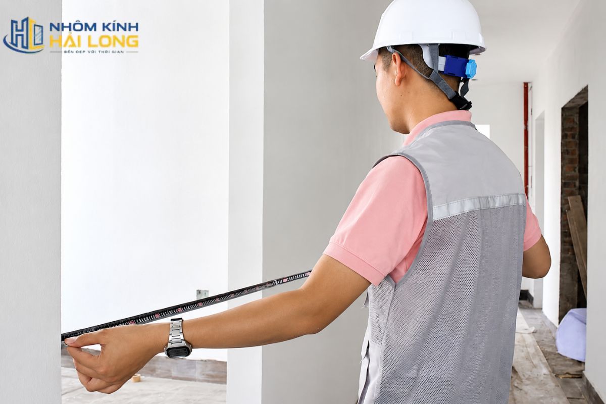 Quy trình thi công cửa nhôm Xingfa gồm khảo sát, chọn cấu hình, báo giá, xác nhận bản vẽ, gia công, lắp đặt và kiểm tra bàn giao
