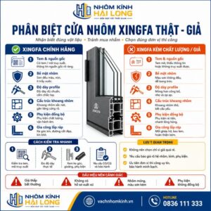 Phân biệt cửa nhôm xingfa thật giả