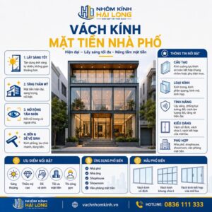 Vách kính mặt tiền nhà phố